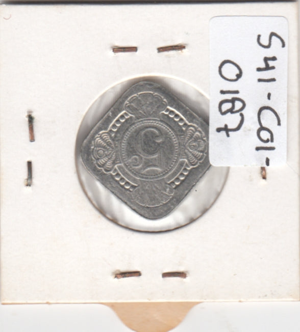 S41-C01-0187 Netherlands-Token 5 Cents XF  KM#6