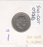 S41-C01-0228 Switzerland 20 Rappen VF 1947 Bern (B) Libertas head; copper-nickel type; holder note: dot over 4 in date KM#29a