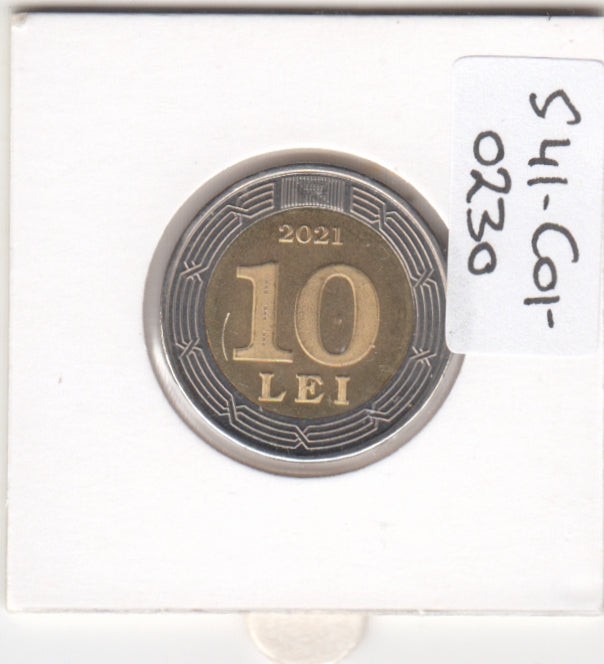 S41-C01-0230 Moldova 10 Lei UNC 2021  30th anniversary of the National Bank of Moldova KM#196