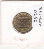 S41-C01-0250 Comoros 20 Francs XF 1964  Archipel des Comores; Marianne portrait KM#8