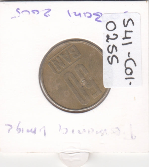 S41-C01-0255 Romania 50 Bani VF 2005  Eagle without crown; new leu KM#192