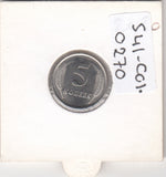 S41-C01-0270 Transnistria 5 Kopecks UNC 2020  Magnetic; 4th coat of arms KM#325