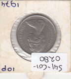 S41-C01-0280 United Kingdom 10 New Pence VF 1974  Elizabeth II 2nd portrait; crowned lion KM#912