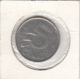 S41-C01-0286 Sweden 5 Kronor XF 1984  Carl XVI Gustaf monogram; crown KM#853