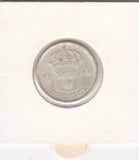 S41-C01-0287 Sweden 50 Ore XF 1936 Long 6 !!! Zilver RARE!!! Gustaf V; three crowns shield KM#788