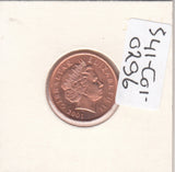 S41-C01-0296 Gibraltar 1 Penny UNC 2001 Pobjoy Mint (PM) Barbary partridge KM#773