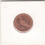 S41-C01-0296 Gibraltar 1 Penny UNC 2001 Pobjoy Mint (PM) Barbary partridge KM#773