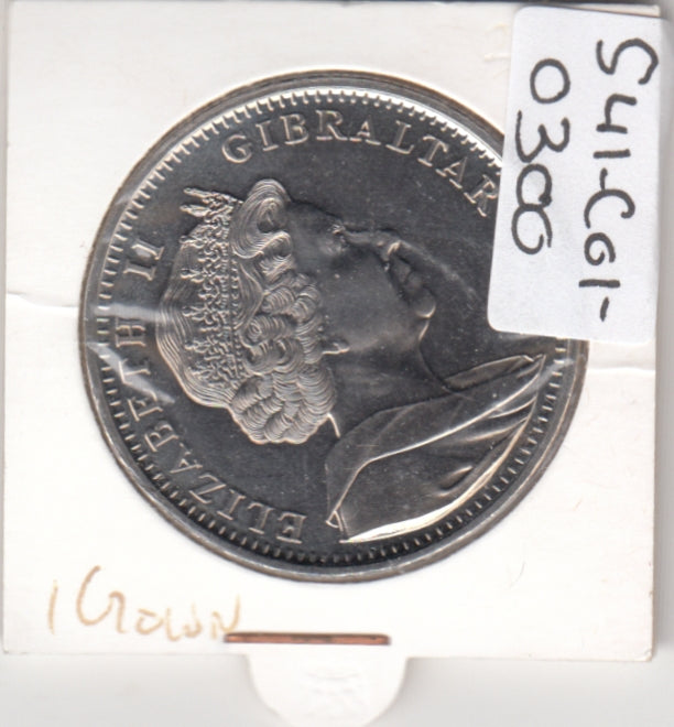 S41-C01-0300 Gibraltar 1 Crown UNC 2001 Pobjoy Mint (PM) The Victorian Age - Empress of India 1876 KM#912