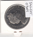 S41-C01-0301 Gibraltar 1 Crown UNC 2001 Pobjoy Mint (PM) The Victorian Age - Charles Darwin KM#924