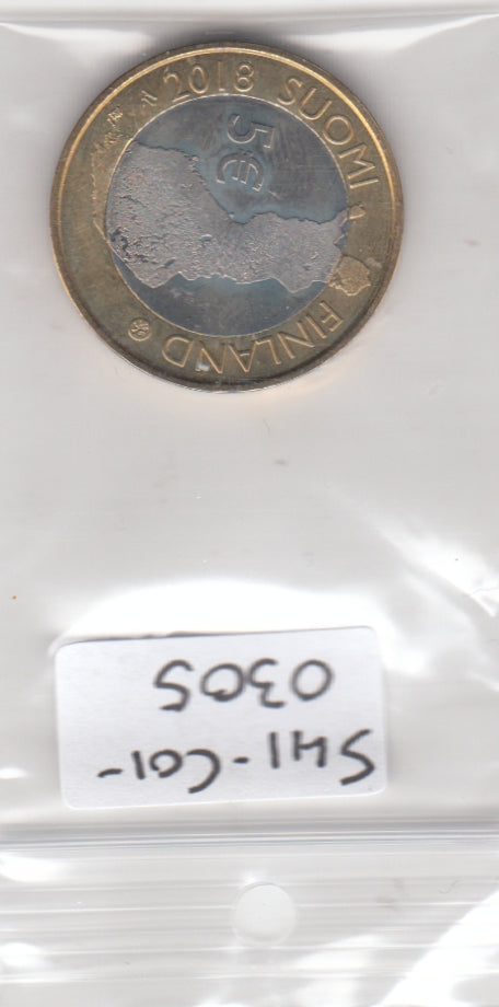 S41-C01-0305 Finland 5 Euro UNC 2018  Finnish National Landscapes - Tammerkoski rapids KM#278