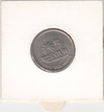 S41-C01-0321 Cuba 10 Centavos XF 1989  INTUR tourist coinage; hummingbird KM#415.2
