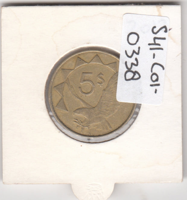 S41-C01-0338 Namibia 5 Dollars VF 2012  Fish eagle KM#5