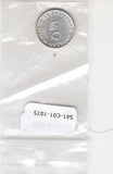 S41-C01-1075 Netherlands Antilles 1/4 Gulden UNC 1960  Zilver KM#4