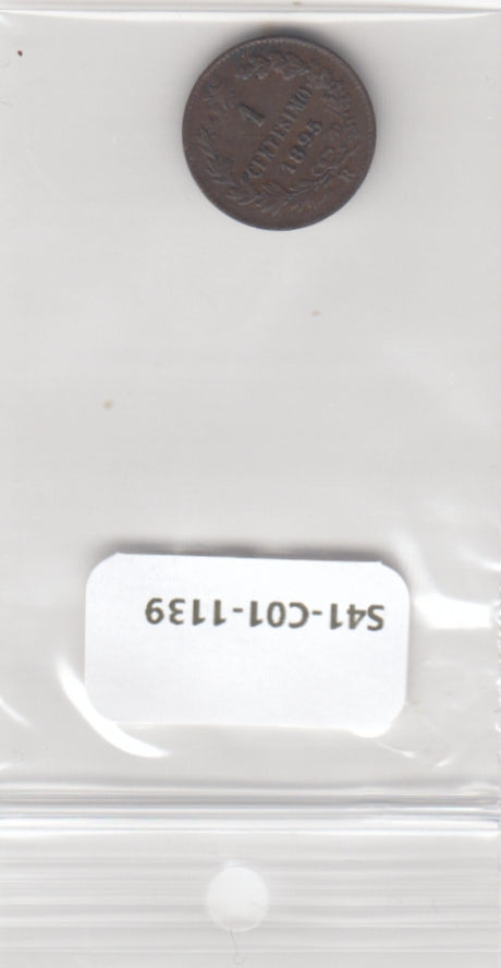 S41-C01-1139 Italy 1 Centesimo F 1895 KM#29