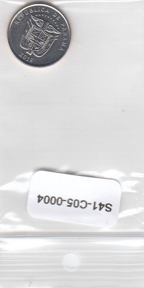 S41-C05-0004-M17 Panama 1/10 Balboa UNC 2018 KM KM127