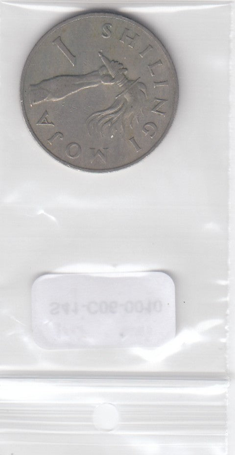 S41-C06-0010 Tanzania 1 Shilingi VF 1972 KM4