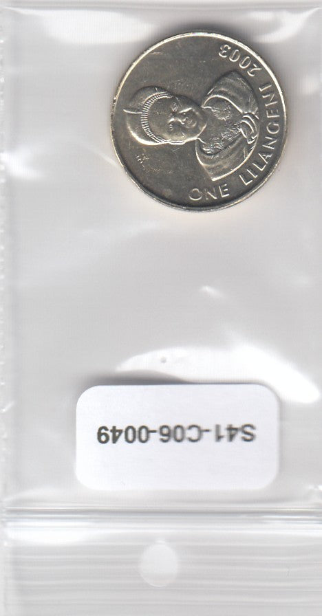 S41-C06-0049 Swaziland 1 Lilangeni UNC 2003 KM45
