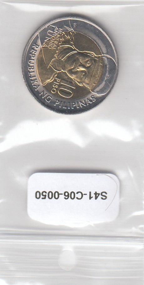 S41-C06-0050 Philippines 10 Piso UNC 2016 KM295