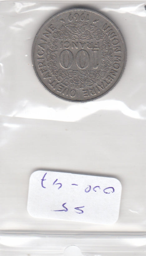 S5-OVE-0047 West african States 100 franc 1969  VF KM4