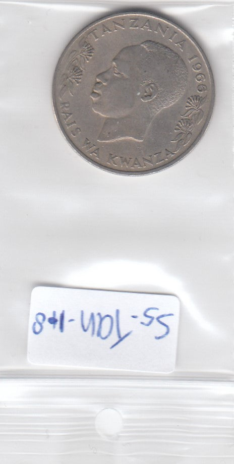 S5-TAN-0001-09 Tanzania 1 shilling 1966  VF KM# 4