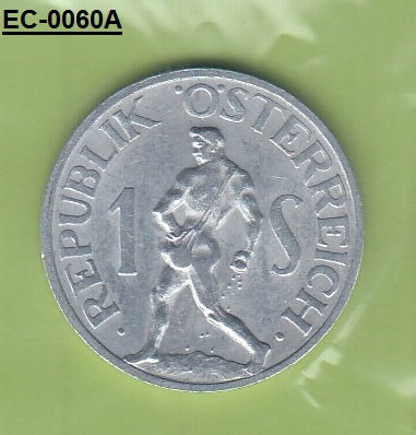 S6-HEC-0060 OOSTENRIJK 1 SCHILLING 1957  XF KM2871