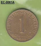 S6-HEC-0061 OOSTENRIJK 1 SCHILLING 1965  XF KM2886