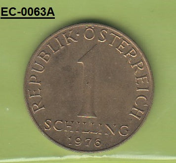 S6-HEC-0063 OOSTENRIJK 1 SCHILLING 1976  UNC KM2886