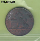 S6-HED-0024 Belgie 2 CENTIMES 1909  VF