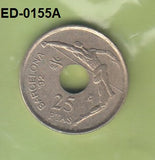 S6-HED-0155 SPANJE 25 PESETAS 1990  XF