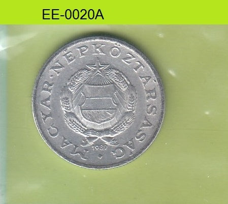 S6-HEE-0020 HUNGARY 1 FORINT 1989  VF