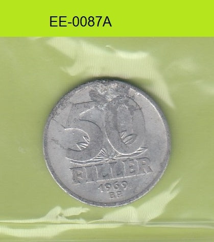 S6-HEE-0087 HUNGARY 50 FILLER 1969  VF KM574