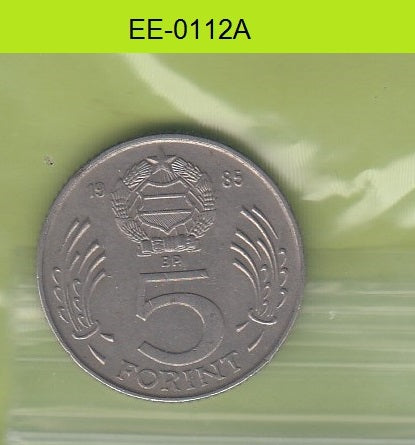 S6-HEE-0112 HUNGARY 5 FORINT 1985  VF KM635
