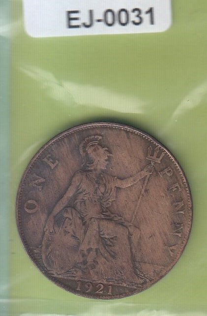 S6-HEJ-0031 ENGELAND 1 PENNY 1921  VF