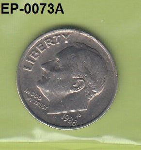 S6-HEP-0073 USA 1 DIME 1988   XF