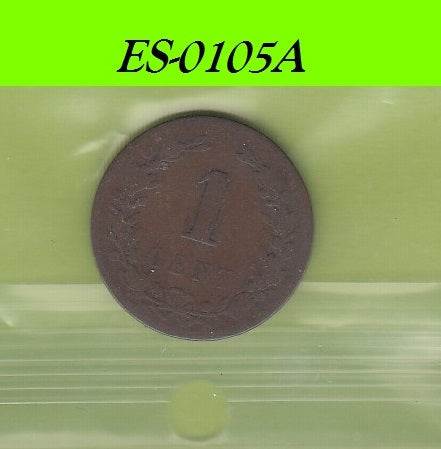 S6-HES-0105 NEDERLAND 1 CENT 1878   FI KM107.1