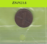 S6-HES-0521 ZWITSERLAND 1 RAPPEN 1963  VF KM46