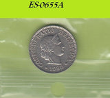 S6-HES-0655 ZWITSERLAND 5 RAPPEN 1939  XF KM26B