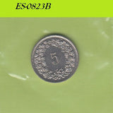 S6-HES-0823 ZWITSERLAND 5 RAPPEN 1974  XF KM26