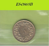 S6-HES-0865 ZWITSERLAND 5 RAPPEN 1981  XF/UNC KM26c