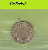 S6-HES-0869 ZWITSERLAND 5 RAPPEN 1982  VF KM26c