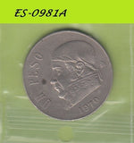 S6-HES-0981 MEXICO 1 PESO 1970  VF KM460