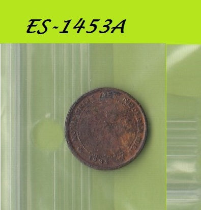 S6-HES-1453 NETHERLANDS 1/2 CENT 1934  FI/VF KM138