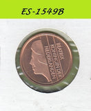 S6-HES-1549 NETHERLANDS 5 CENTS 1996  BU KM202