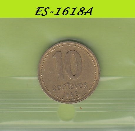 S6-HES-1618 ARGENTINA 10 CENTAVOS 1992  VF KM107