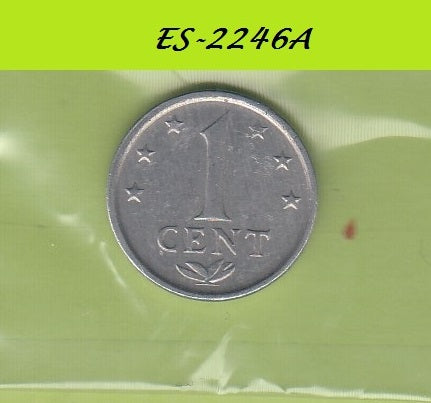 S6-HES-2246 ANTILLEN 1 CENT 1985  XF KM8A