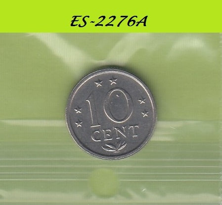 S6-HES-2276 ANTILLEN 10 CENT 1971 XF/UNC KM10