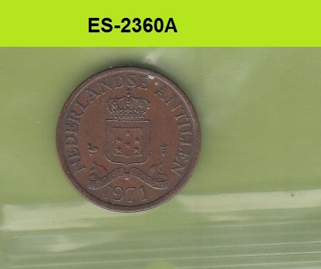 S6-HES-2360 ANTILLEN 1 CENT 1971  VF KM8