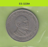 S6-HES-3228 KENYA 1 SHILLING 1989  VF