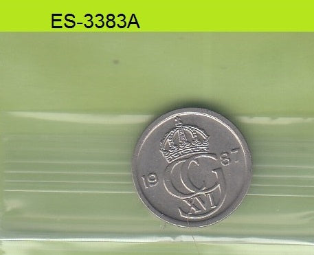 S6-HES-3383 SWEDEN 10 ORE 1987  XF+ KM850