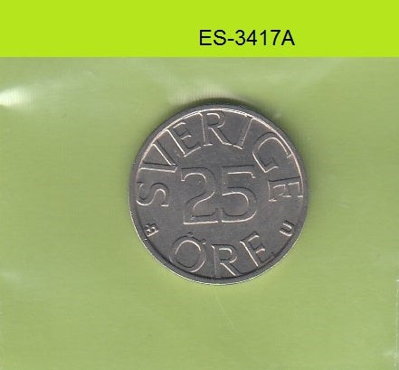 S6-HES-3417 SWEDEN 25 ORE 1981  VF
